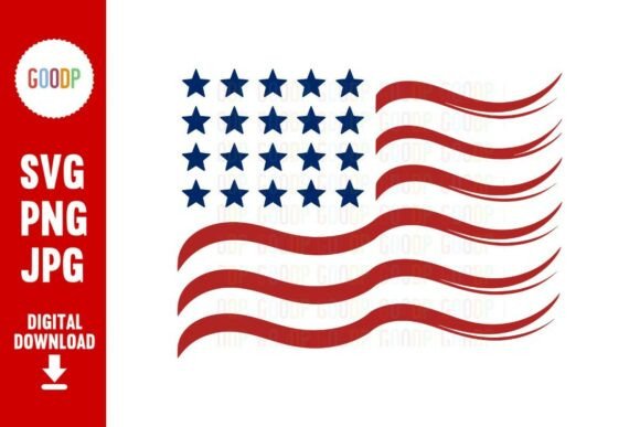 American Flag Patriotic Star SVG: Graphics for Editorial Use