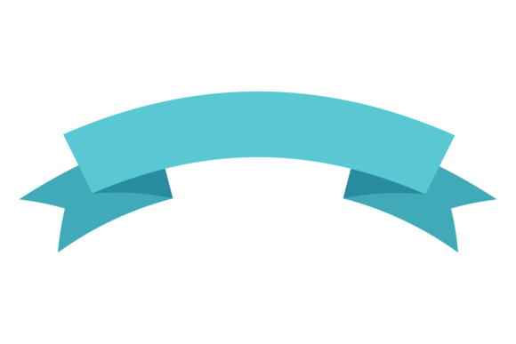 Curved Paper Ribbon Banner. Decorative B