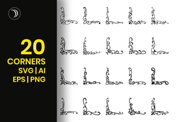 Decorative Corners SVG Files for Graphics and Illustrations
