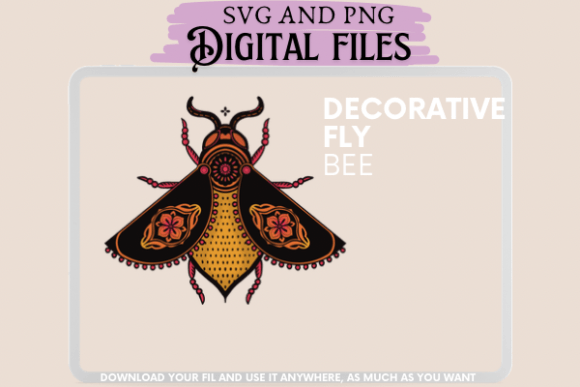 Decorative Fly Bee: Graphics and Illustrations for Creative Publishing