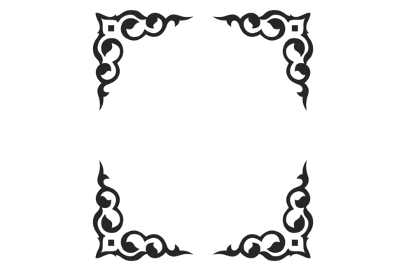 Decorative Ornate Corners. Elegant Vinta Graphics