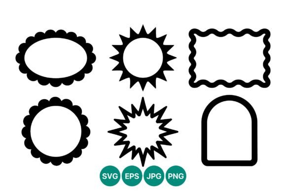 Decorative Scalloped and Wavy Frames