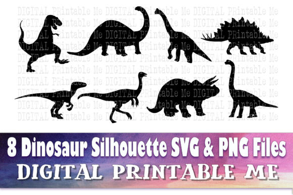 Dinosaur Silhouette Bundle: Graphics and Illustrations for Local Business
