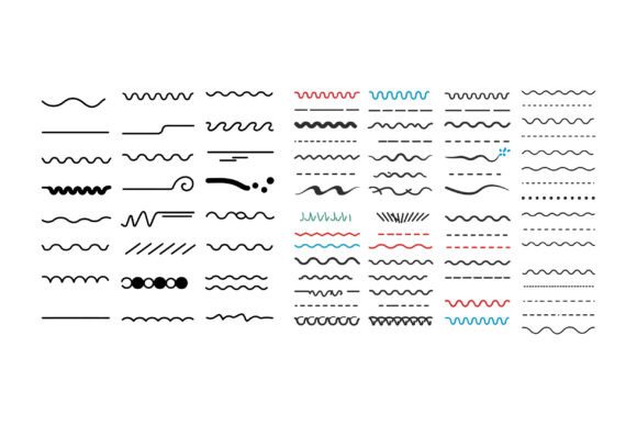 Diverse Collection of Decorative Lines I