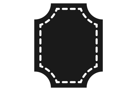 Elegant Product Label. Black Decorative