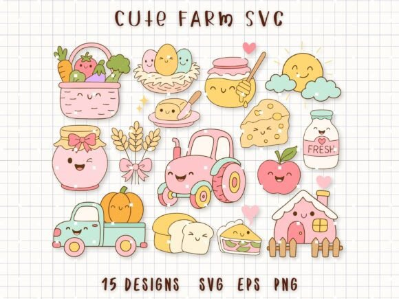 Farm SVG Farm Animals and Food Clipart Review: A Cozy Design for Real Projects