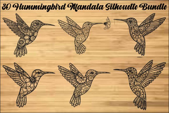 Hummingbird Mandala SVG Bundle: Graphics for Elegant Branding
