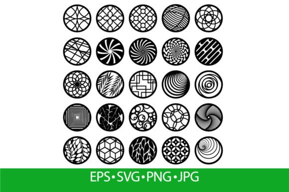 Laser Cut Round Abstract Decorative