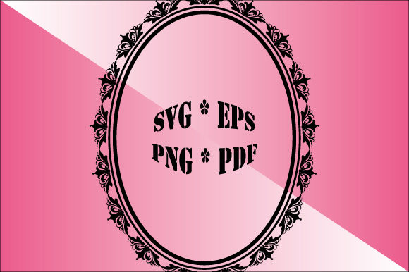 Ornamental Frame Oval Vector Decorative Graphics