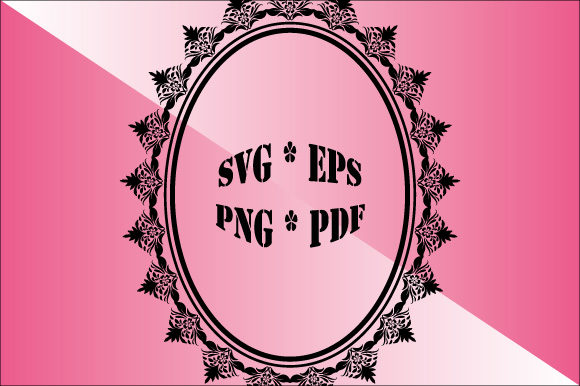 Oval Frame Vector Ornament Decorative