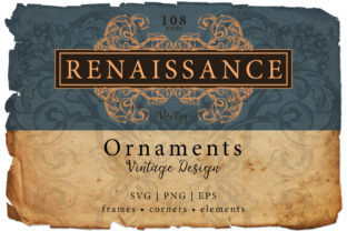 Vintage Decorative Renaissance Ornaments Graphics