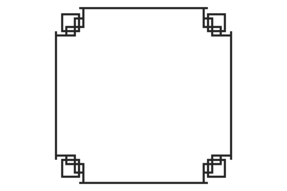 Vintage Decorative Square Border. Classi