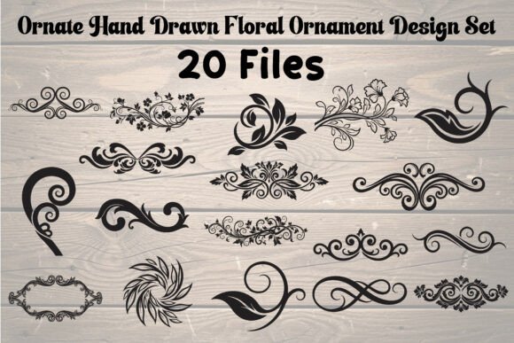 Vintage Decorative Swirls Flourishes Graphics
